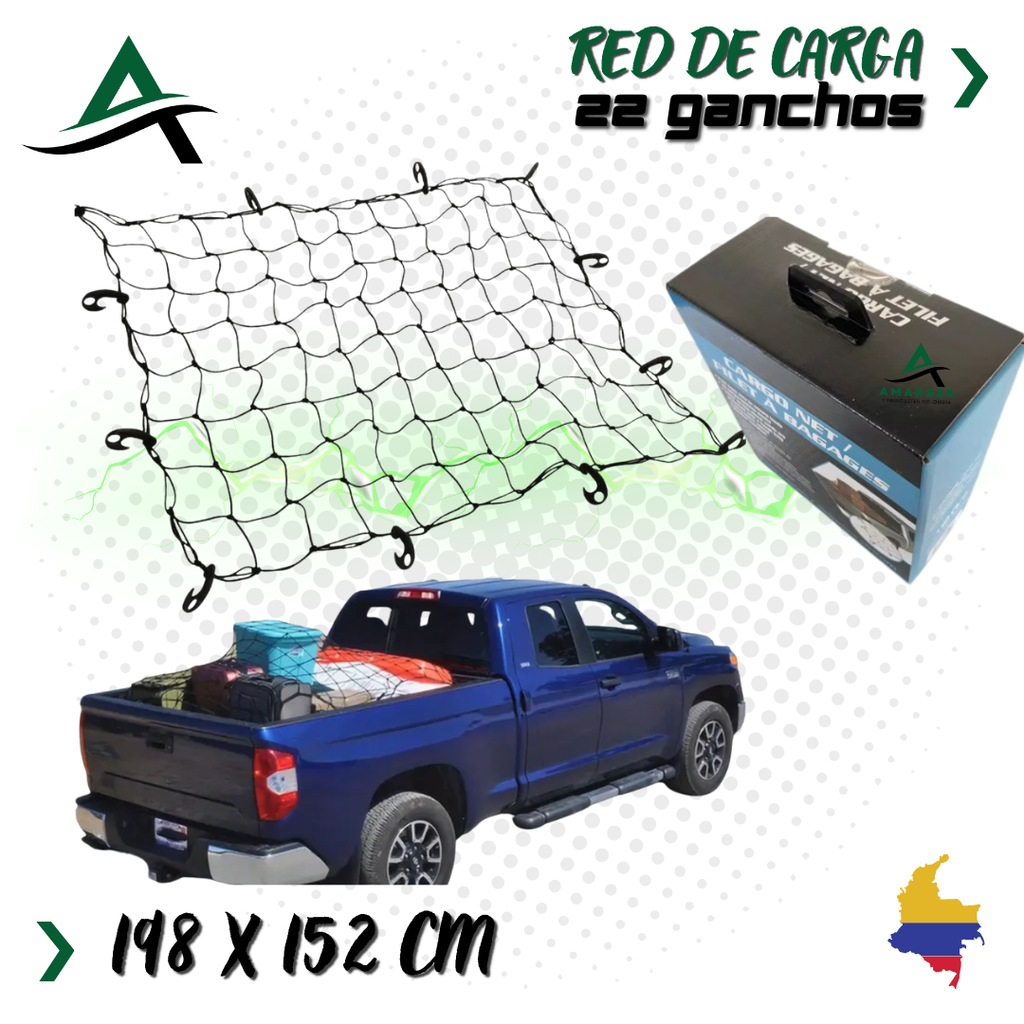 Red de carga 22 ganchos (198 x 152)