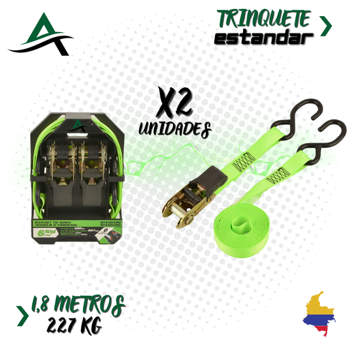 2 unidades Trinquete estándar 1,8 metros (227 kg)