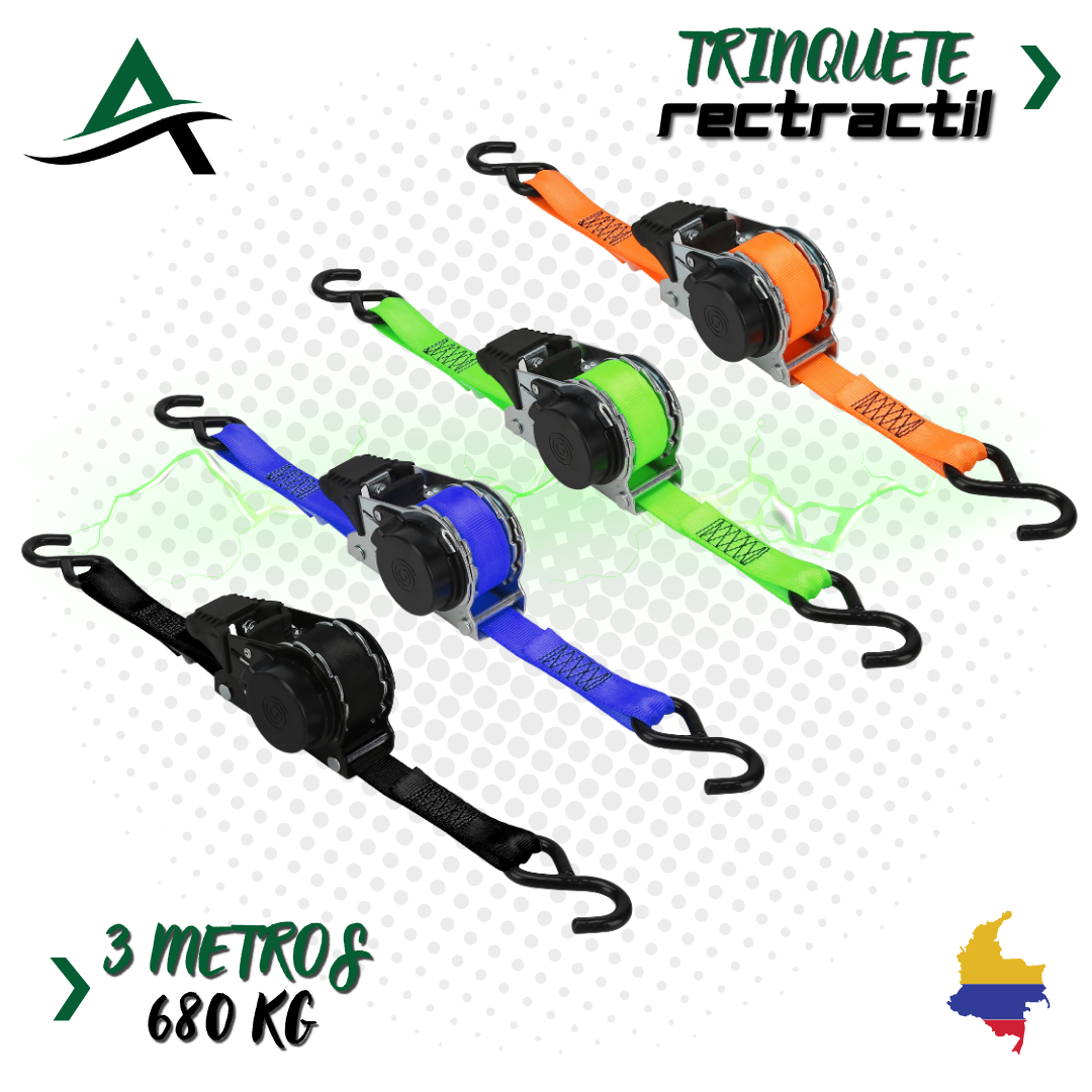 Trinquete retráctil 3 Metros (680 kg)